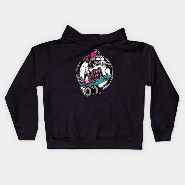 Dragboarder Kids Hoodie by quilimo